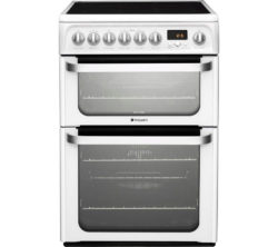 HOTPOINT  Ultima HUE62PS Electric Ceramic Cooker - White